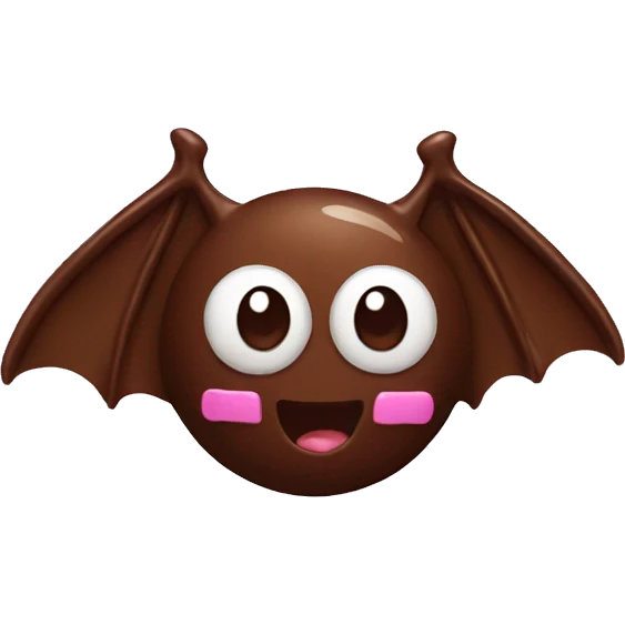 Chocolate bats emoji
