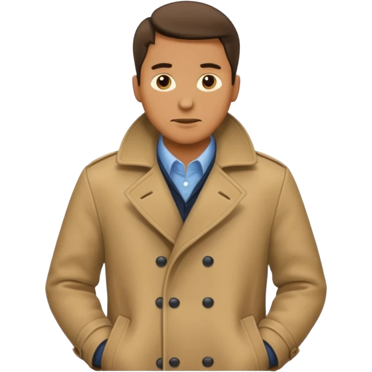 man showing his pockets emoji