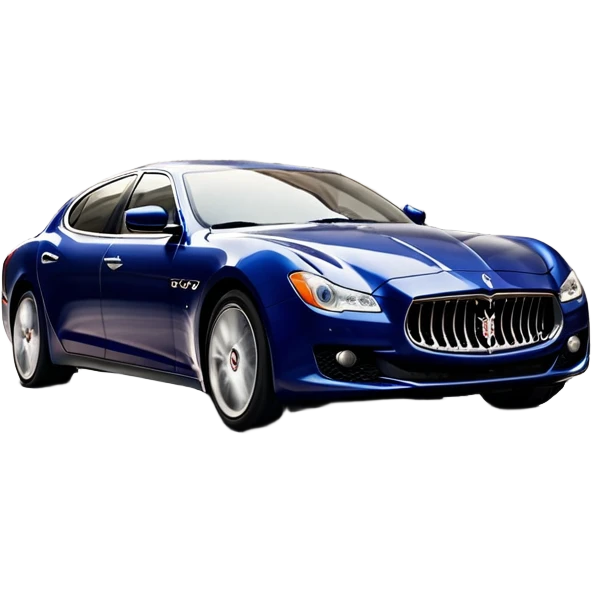 Maserati Quattroporte (2022) – cinematic-realistic Maserati Quattroporte emoji, its striking Italian design turning heads as it effortlessly maneuvers through the streets of Milan. The engine roars with Italian flair, echoing the car's racing heritage while enveloping the driver in an atmosphere of true luxury. emoji