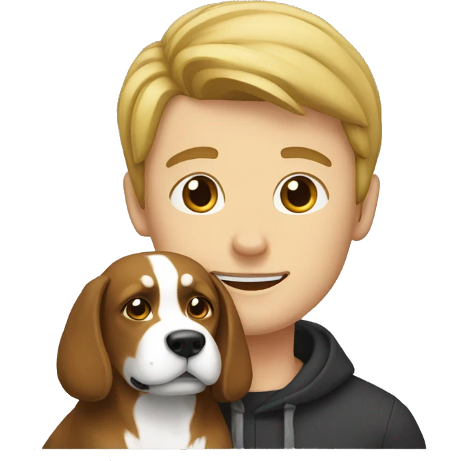 Baiden with his dog emoji