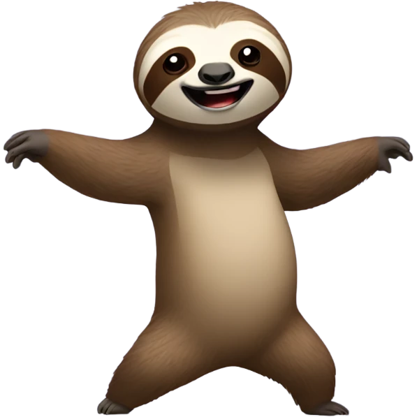 Sloth dancing emoji