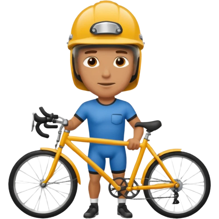 man with bicycle emoji
