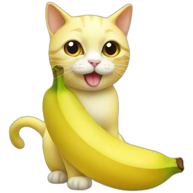 Banana cat mem emoji