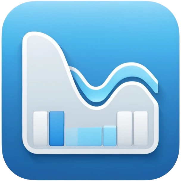 Create a modern, clean vector illustration of the Deezer app icon, designed in a smooth flat + soft 3D illustration style.
 emoji