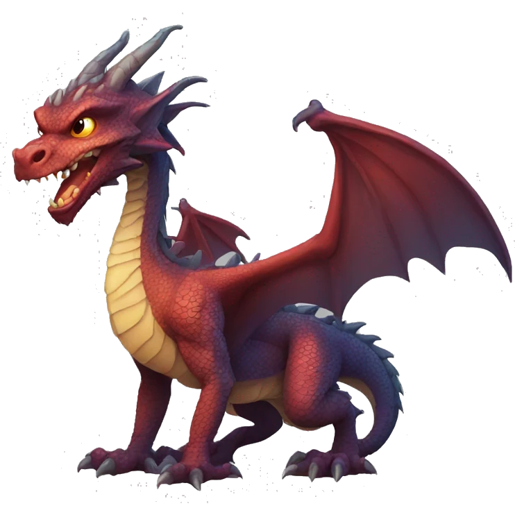 dragon like with TON emoji