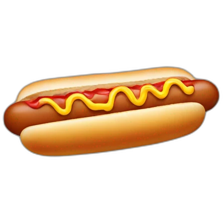hot dog in fist emoji