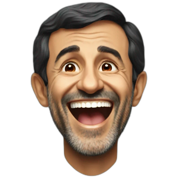 Ahmadinejad laughing  emoji