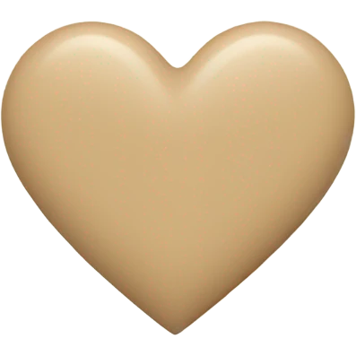 beige heart  emoji