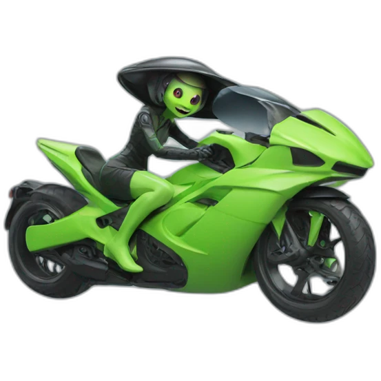 Miss alien ride alien emoji