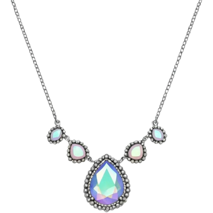 necklace made with small stones emoji