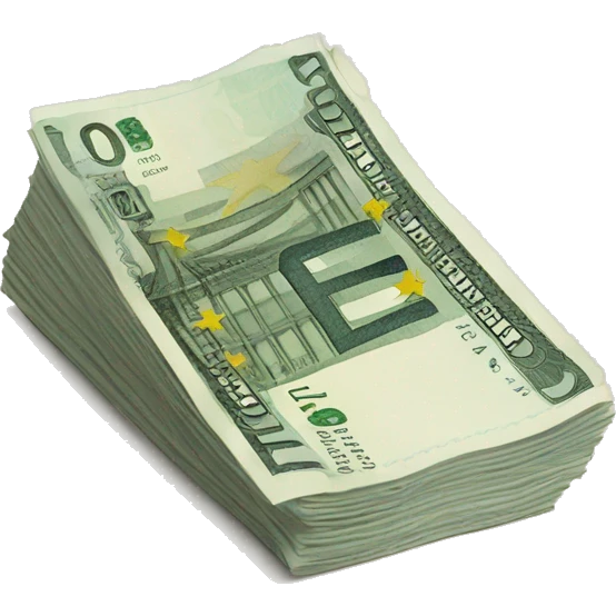 Billet d'euros emoji