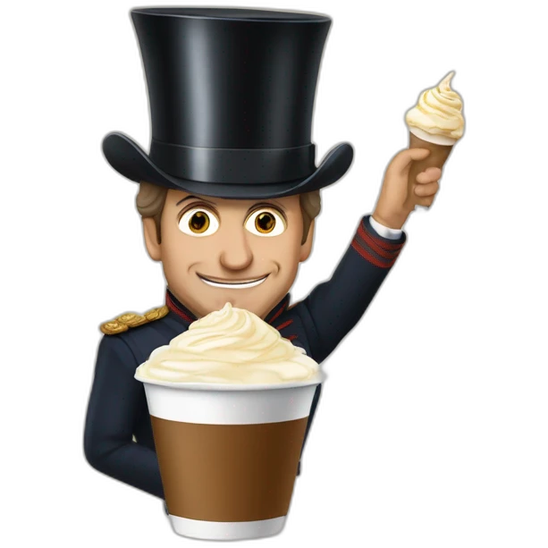 Napoléon frappe Macron emoji