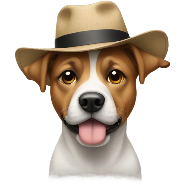 dog with hat emoji