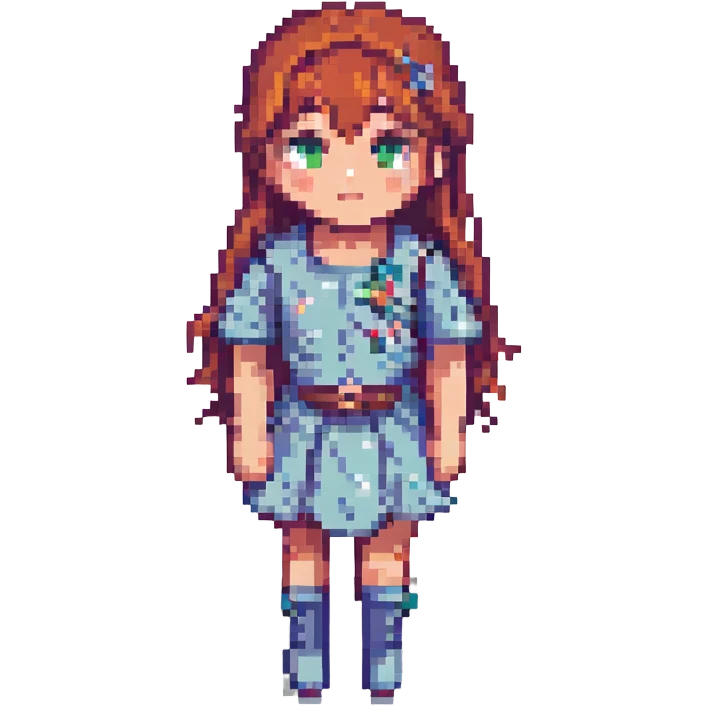 a girl as a film character emoji