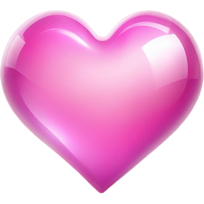 Pink magic glass heart  emoji