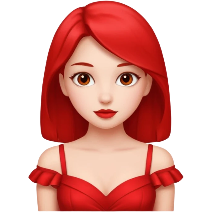 Hot dress Girl Valentine emoji