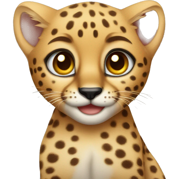 Cheetah kitten  emoji