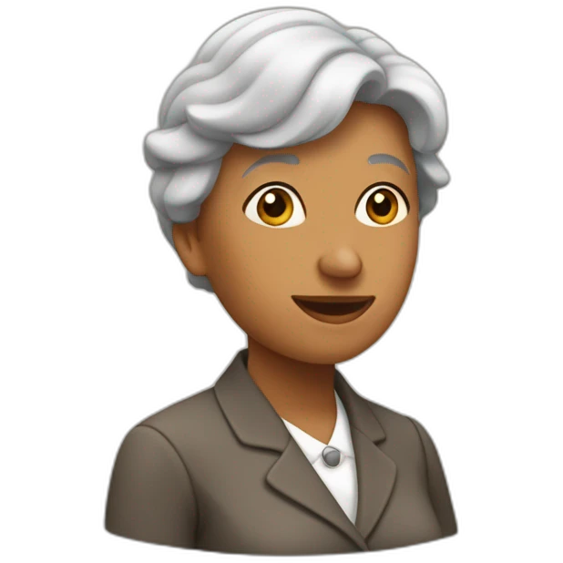 Une mamie qui cours emoji