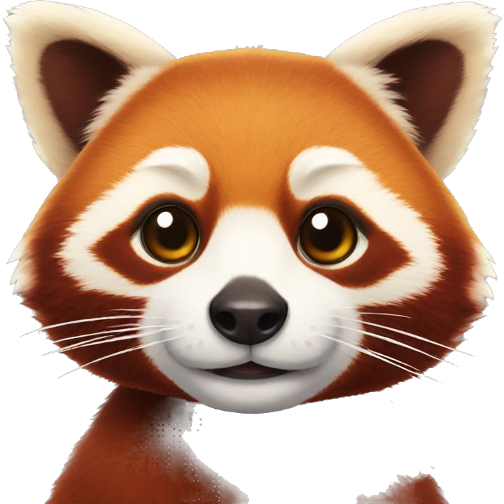 red panda with a yellow star emoji