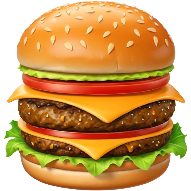 Monster hamburger emoji