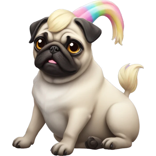 Pug unicorn  emoji