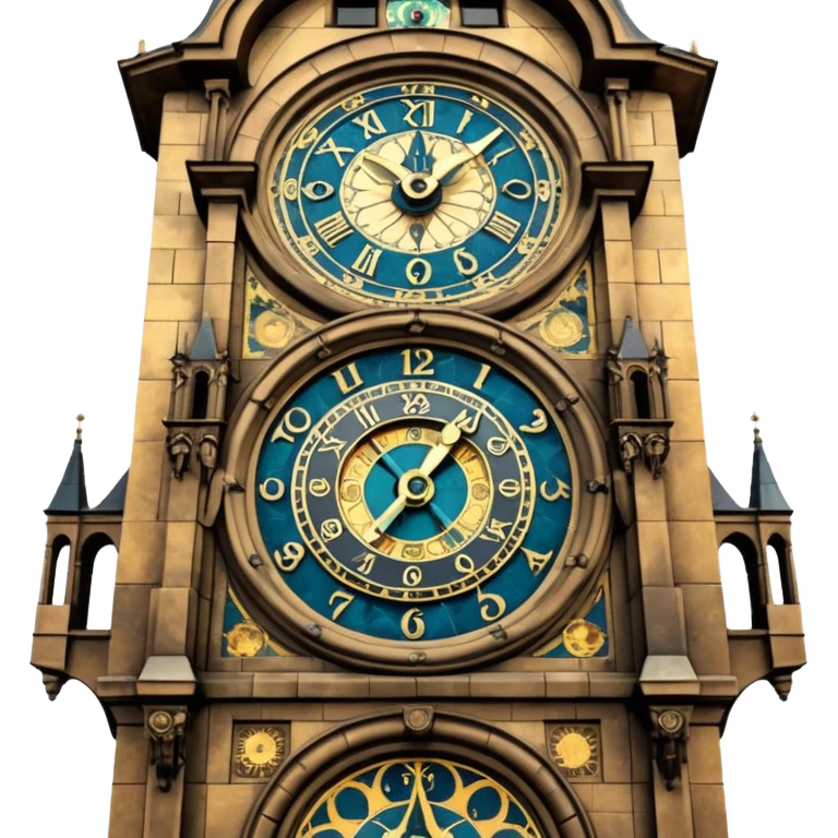 astronomical clock tower prague emoji