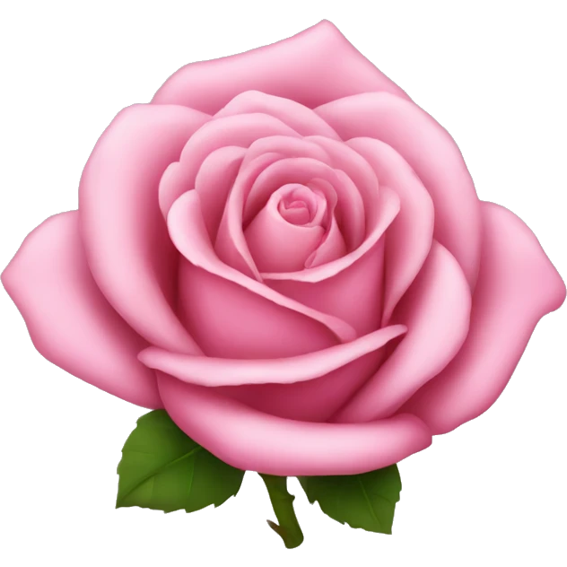 Pink rose emoji