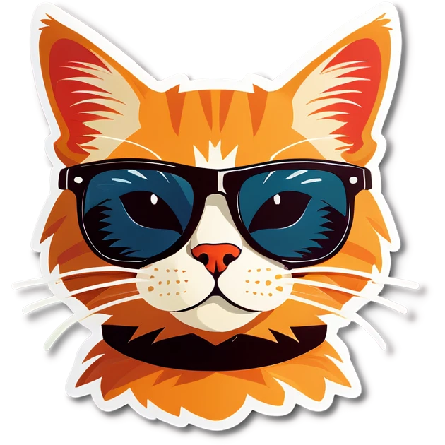 Cat with sunglasses emoji