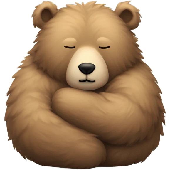 Hibernating bear emoji