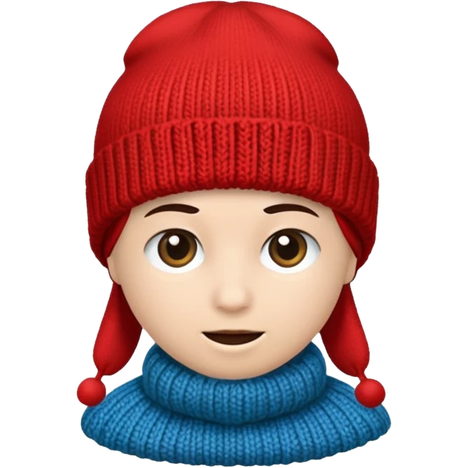 red beanie emoji