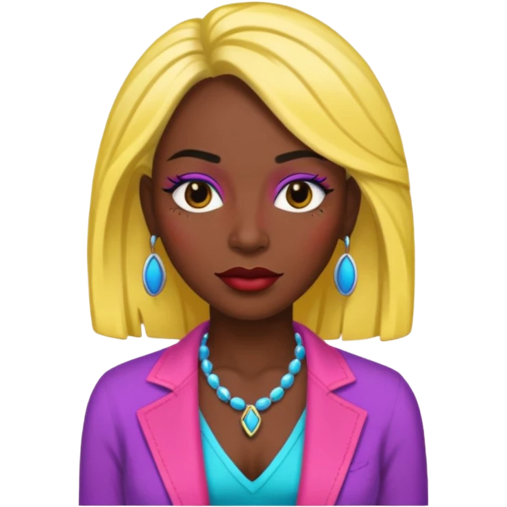 woman transsexual black color emoji