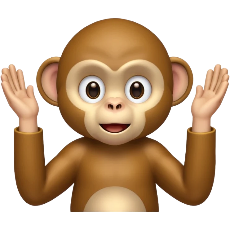 A monkey clapping cymbals emoji
