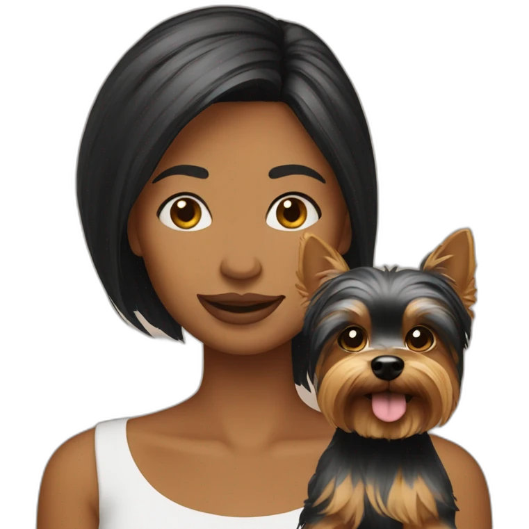 Woman-with-yorkie emoji