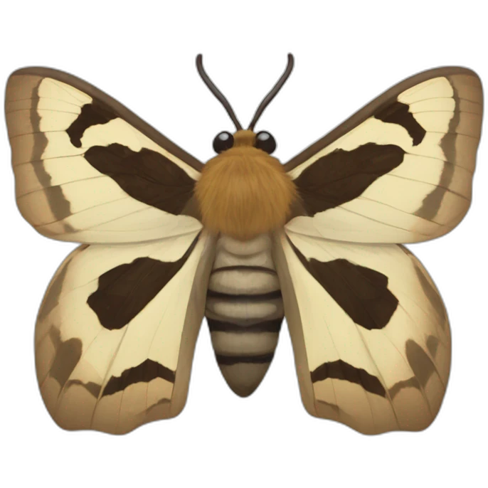 Artaxa subflava　moth insect emoji