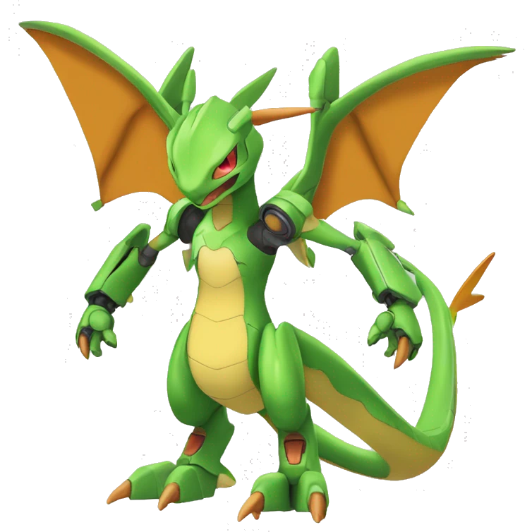 Mechanical Flygon-Charizard-Medabot-Mecha full body emoji