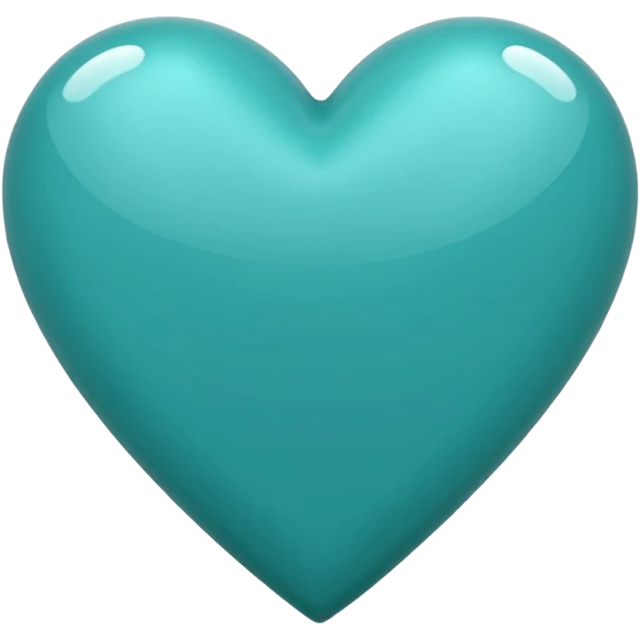 Teal heart emoji