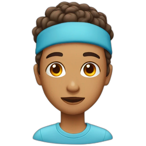 adolescente con granos y anteojos emoji
