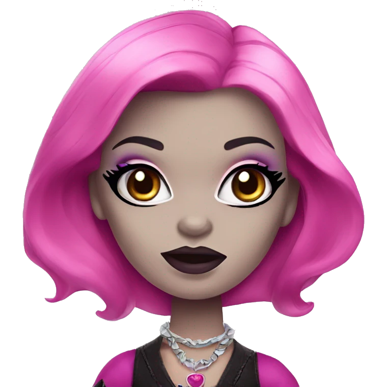 Monster high pink vampire emoji
