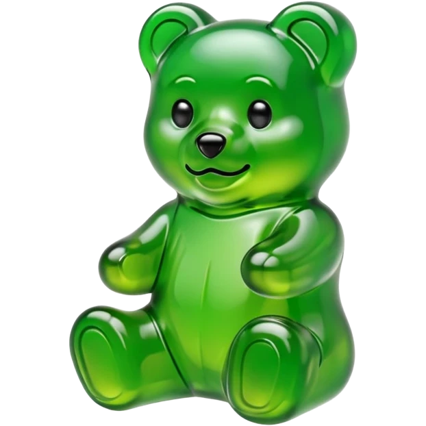 Cannabis gummie bear emoji