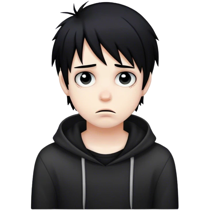 Tired emo boy emoji