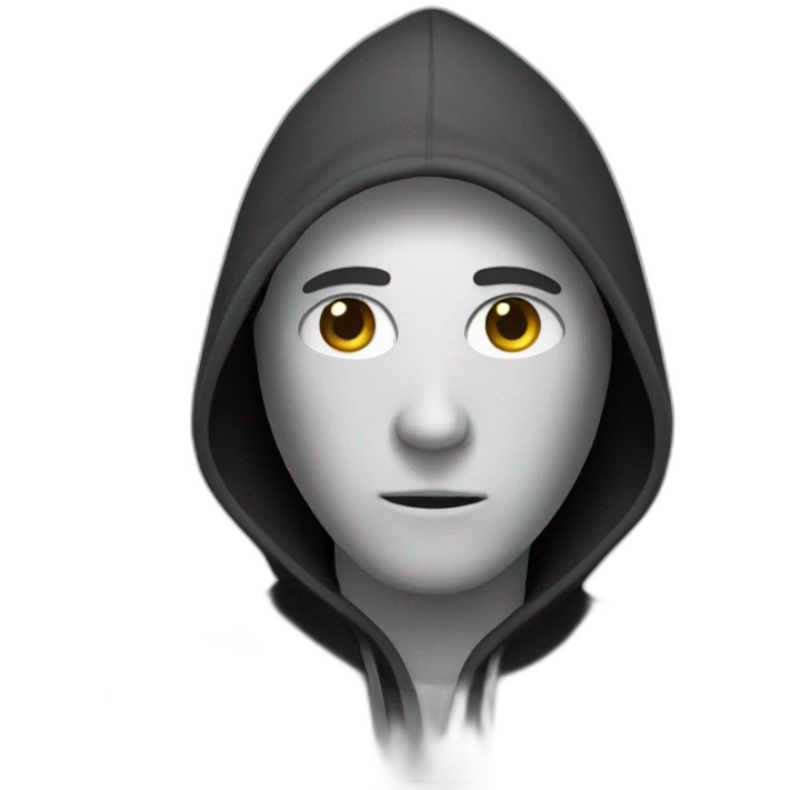 hooded man emoji