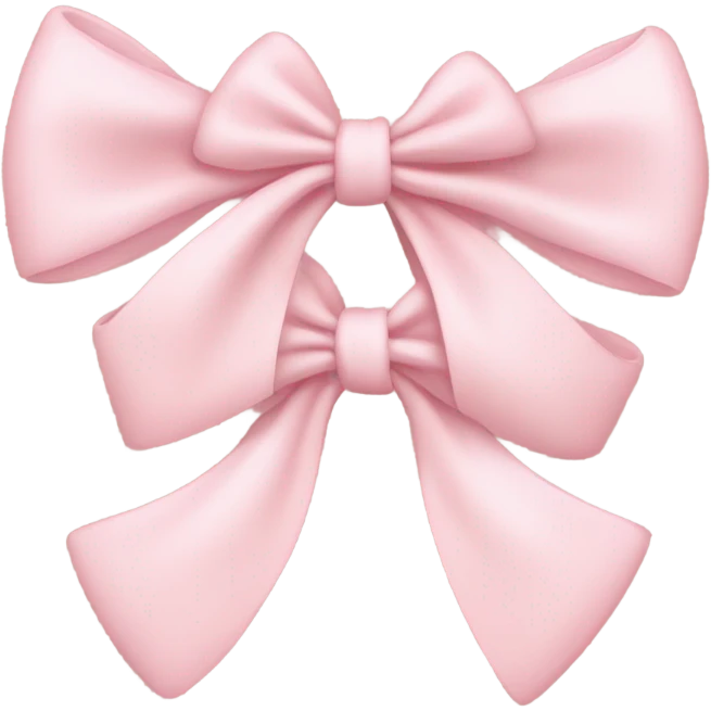 little light pink bows smiley with heart blush emoji