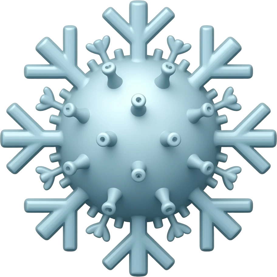 snow virus disease emoji