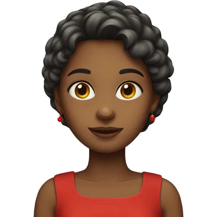 Girl in a red dress  emoji