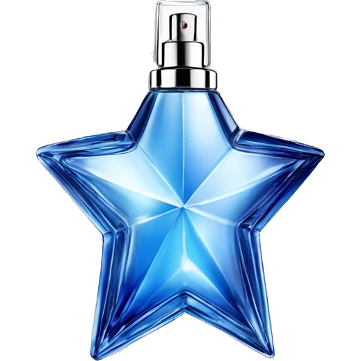 mugler angel star bottle perfume  emoji