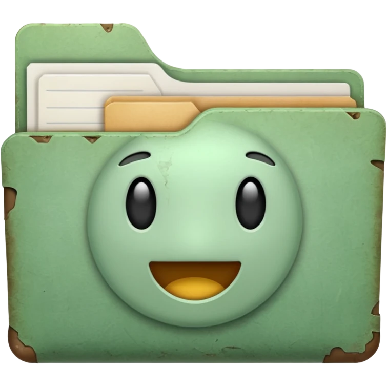 pale green archive 폴더 emoji