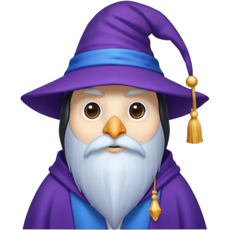 Penguin Wizard emoji