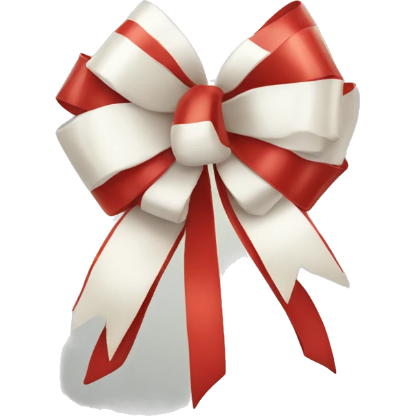 Christmas bow emoji