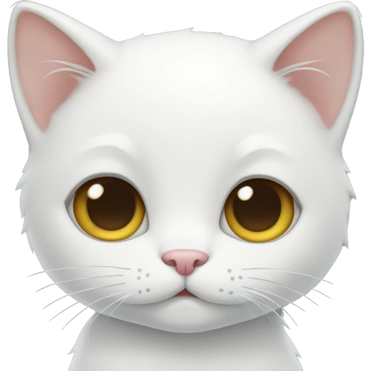 White kitty emoji