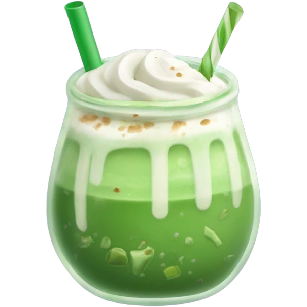 Iced Matcha Latte  emoji
